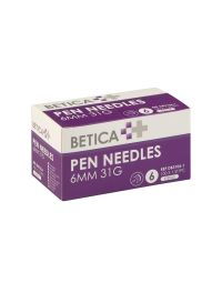 Betica pennaald 6 mm x 31G, 100 stuks