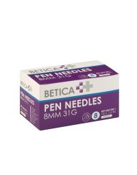 Betica pennaald 8 mm x 31G, 100 stuks