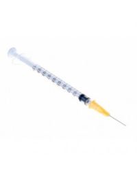 BD Plastipak 3-delige injectiespuit 1 ml Tuberculin + 25G 0,5 x 16 mm naald, 120 stuks