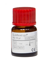 Aidian QuikRead go Hb 10 µl control voor WrCRP+Hb