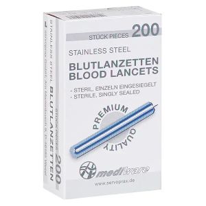 Bloedlancetten Premium, 200 stuks