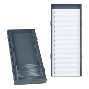 Doos voor 25 objectglaasjes, 4 stuks