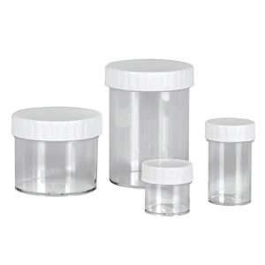 Preparaat-bewaar-schroefpotten, groot, 200 ml, NIEUW: 250 stuks