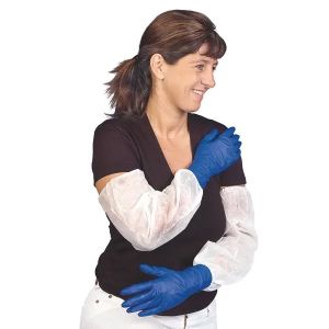 Mouwen beschermers non-woven, blauw, 100 stuks