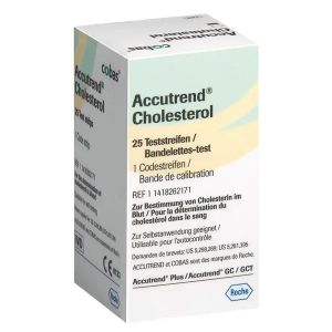 Accutrend Cholesterol teststrips, originele verpakking, 25 stuks