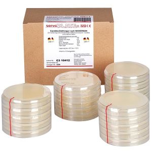 Servoplate voedingsbodem Sabouraud 2% glucose-agar, NIEUW: 4 x 5 stuks