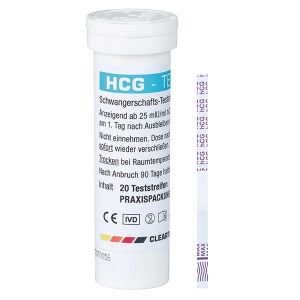 Cleartest hCG zwangerschapstest, doos: 20 stuks