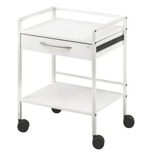 Universele apparatentafel, met 1 lade, frame grijswit