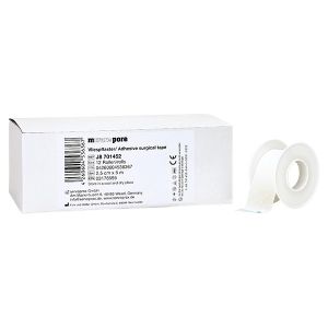 Mediware Pore, papieren rolpleister zonder beschermring, 1,25 cm x 5 m, 12 stuks