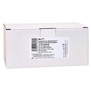 Mediware Fix.Tape, onelastisch steunverband, rood, 3,75 cm x 10 m, 12 stuks