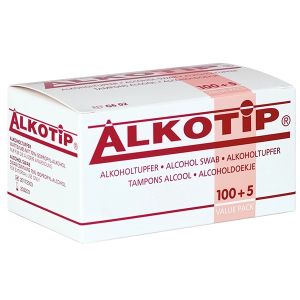 Alcoholdoekjes standaard, 100 stuks plus 5 extra