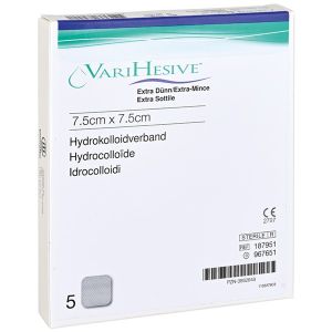 Varihesive Extra Dun hydrocolloïdverband, 10 x 10 cm, 5 stuks