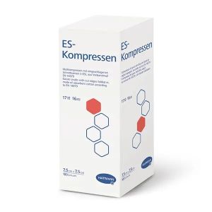 ES-kompres, steriel, 5 x 5 cm, 5 x 2 stuks