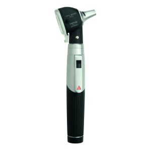 Heine mini 3000 F.O. otoscoopset, 10 AllSpec wegwerp tips 4 mm Ø, batterijhandvat met batterijen 2.5V XHL