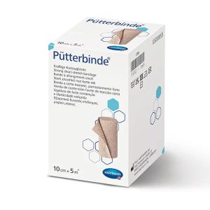 Pütterbinde compressiezwachtel, losverpakt, 6 cm x 5 m, huidskleur, 10 stuks