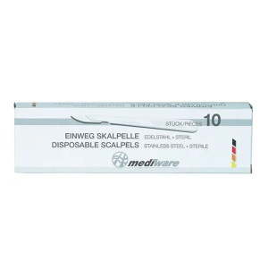 Mediware scalpel met heft fig. 10, 10 stuks