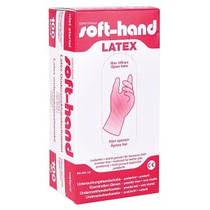 Soft-Hand Latex handschoenen, poedervrij, XS, 100 stuks