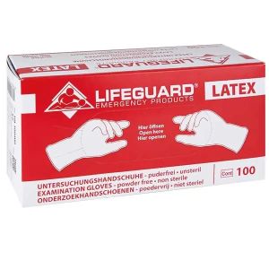 Lifeguard Latex handschoenen, poedervrij, groot, 100 stuks