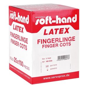 Soft-Hand latex vingerlingen extra large, 100 stuks
