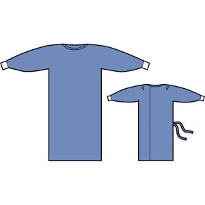 Beschermjas, steriel, blauw, 26 stuks