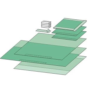 Universal afdekdoeken-set Basic 1, 6 stuks