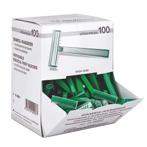 Wegwerp-scheermesjes, nieuwe uitvoering, 100 stuks