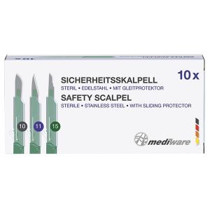 Mediware veiligheidsscalpels Fig. 11, 10 stuks