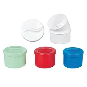 Gebitprothesedoos met deksel, blauw