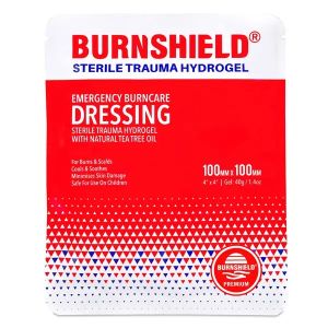 Burnshield-kompres, steriel, 10 x 10 cm