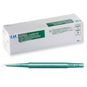 KAI Dermal Curette 4 mm, 10 stuks