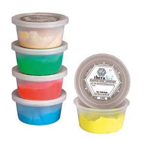 Therapiekit kneedklei in pot, 450 gram, blauw