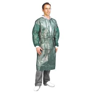 Wegwerp OK-jas, waterdicht, groen, 10 stuks