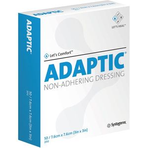 Adaptic, niet-klevend wondverband, 7,6 x 20,3 cm, 10 stuks