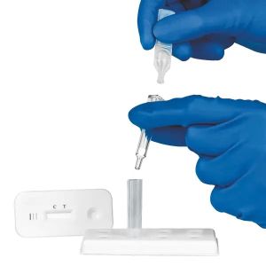 Cleartest Control D-dimer negatief, kwaliteitscontrole negatieve uitkomst, enkele ampul