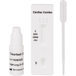 Cleartest Cardio myoglobine/CK-MB/troponine I, 10 testen