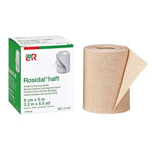 Rosidal Haft cohesief windsel, huidkleur, 10 cm x 5 m, afzonderlijk