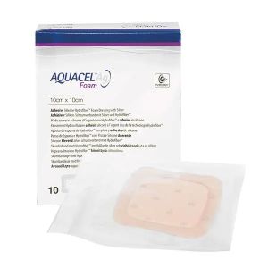 Aquacel AG Foam met zilver, niet-zelfklevend, 20 x 20 cm, 5 stuks