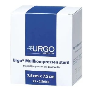 Urgo gaaskompressen, steriel, 5 x 5 cm, 25 x 2 stuks