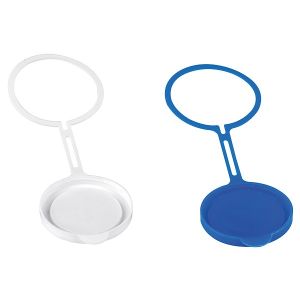 Urineflessendeksel, blauw, voor mannen-urineflessen