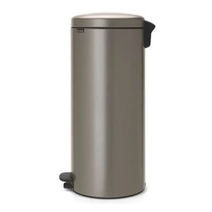 Pedaalemmer NewIcon, 30 liter, wit, met zinken inzetbak