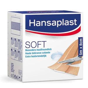 Hansaplast Soft hechtpleister, 4 cm x 5 m