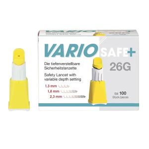 Variosafe Plus veiligheidslancetten, steriel, 26G, 100 stuks