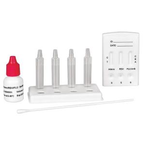 Cleartest Adenovirus, RSV, Influenza A+B combitest, 10 testen