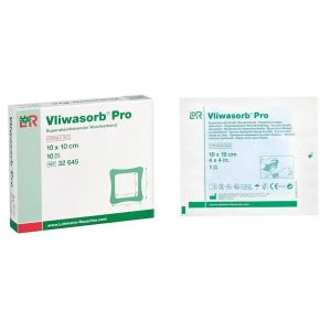 Vliwasorb Pro steriel, niet-klevend, 22 x 22 cm, 10 stuks