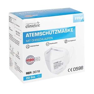 Clinicline FFP2 NR partikel-filtrerend halfmasker, wit, zonder ventiel