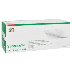 Solvaline N kompressen, steriel, 10 x 10 cm, 100 stuks