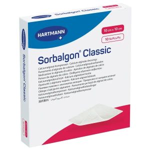 Sorbalgon Classic calciumalginaat wondverband, 10 x 20 cm, 5 stuks