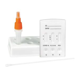 Cleartest SARS-CoV-2/Influenza A+B/RSV combo-sneltest, 10 testen met toebehoren