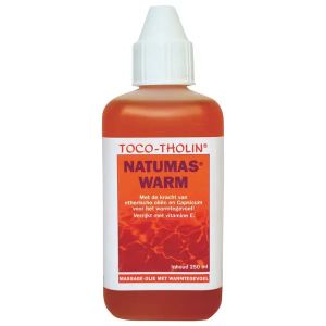 Toco Tholin Natumas Warm massageolie, fles van 250 ml