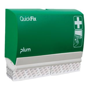 QuickFix pleisterdispenser, incl. 2 x 45 alu-pleisterstrips